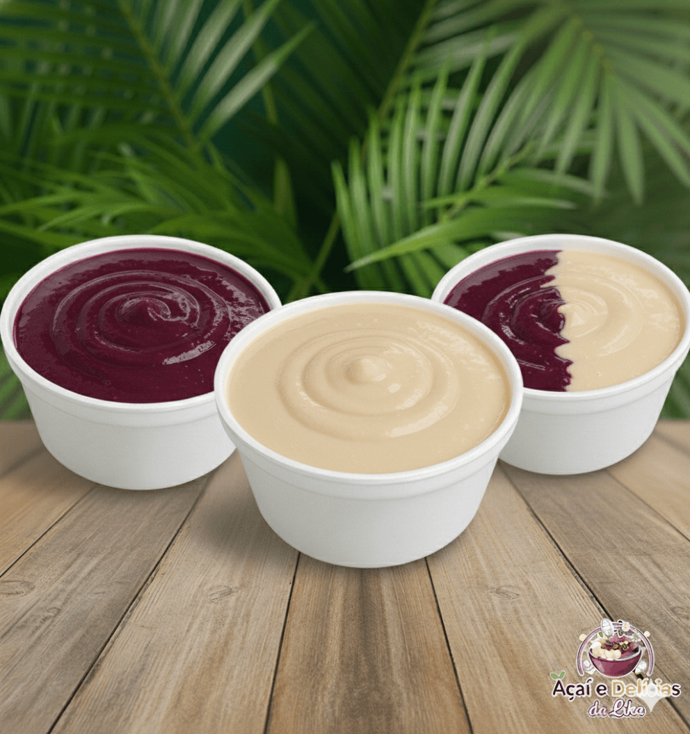 Açaí e/ou Cupuaçu na marmita puro com aprox. 300 ml